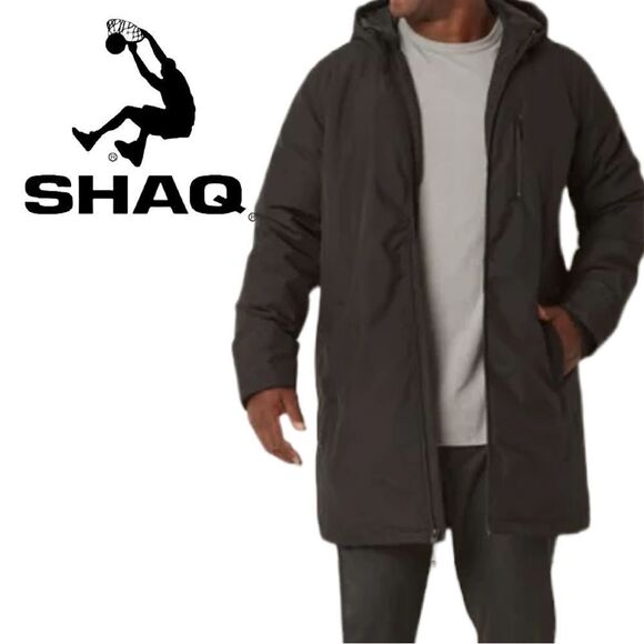 Shaquille O’Neill Collection Long Length‎ Black Coat - Size XLT - Picture 1 of 3